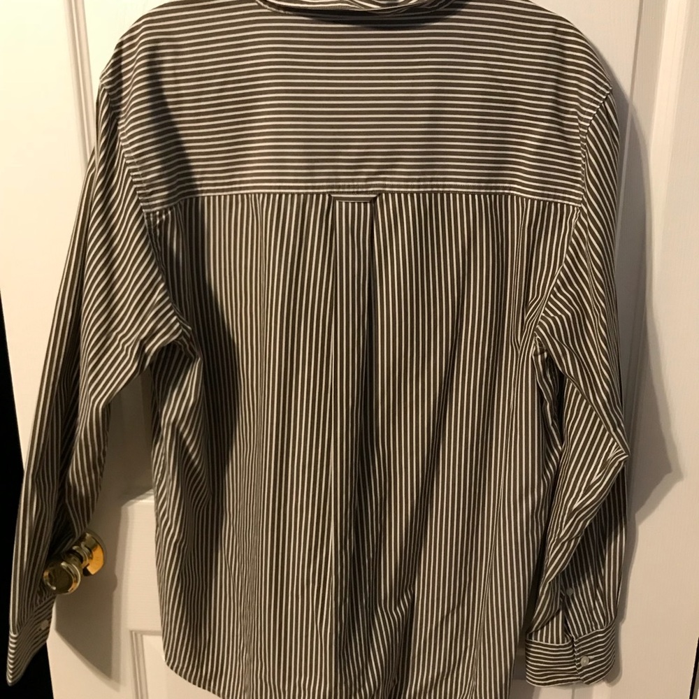 Chaps size large striped button down